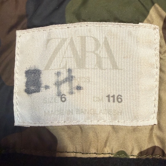 Zara Kids Camouflage Puffer Jacket - Picture 6 of 6